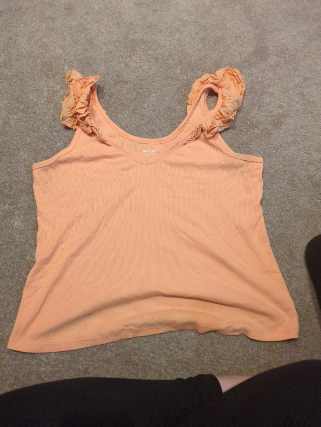 Old Navy Orange Ruffle Tank Top 2X