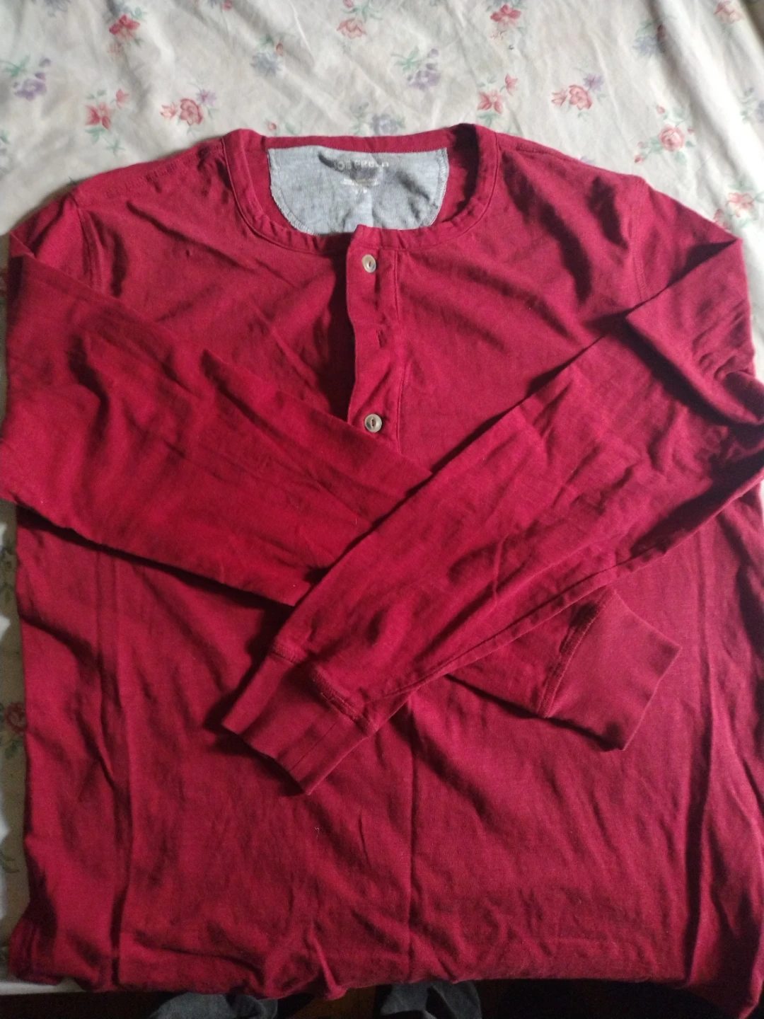 Joe fresh Long sleeve red shirt