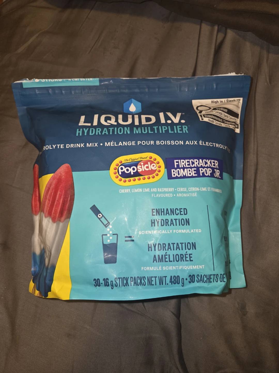 Liquid I.V. Hydration Popsicle Firecracker Bombe Pop Jr