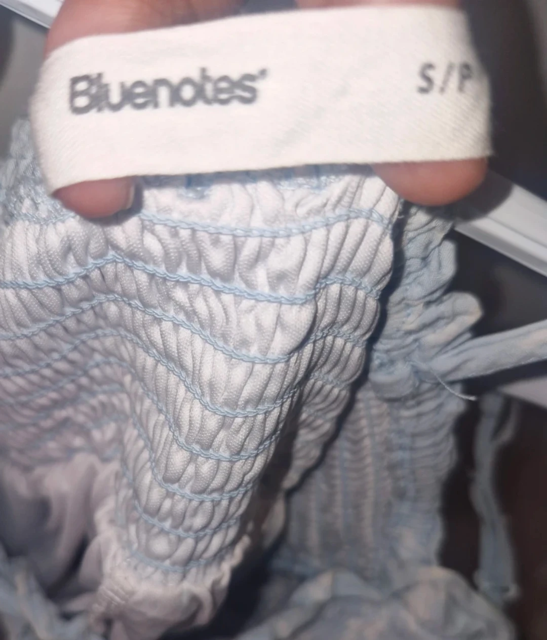 Bluenotes light blue floral peplum cami - photo 2