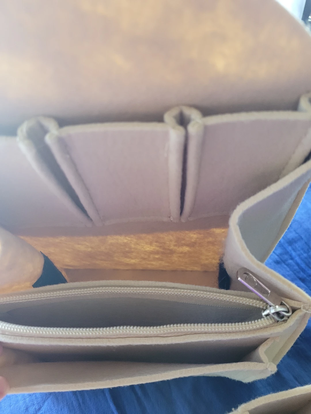 Felt Organizer Insert Bag Beige - photo 4