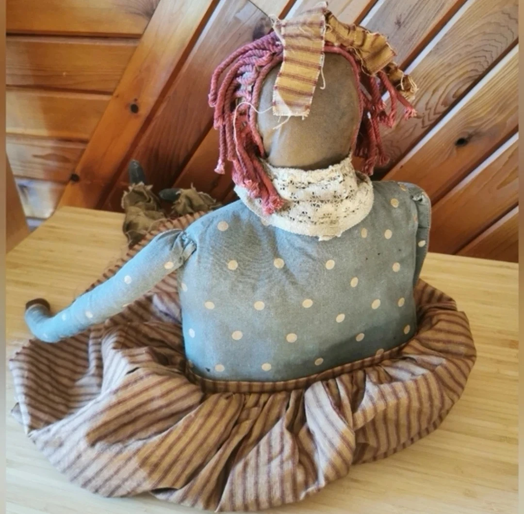 Vintage Primitive Rag Doll Rustic Folk Art - photo 4