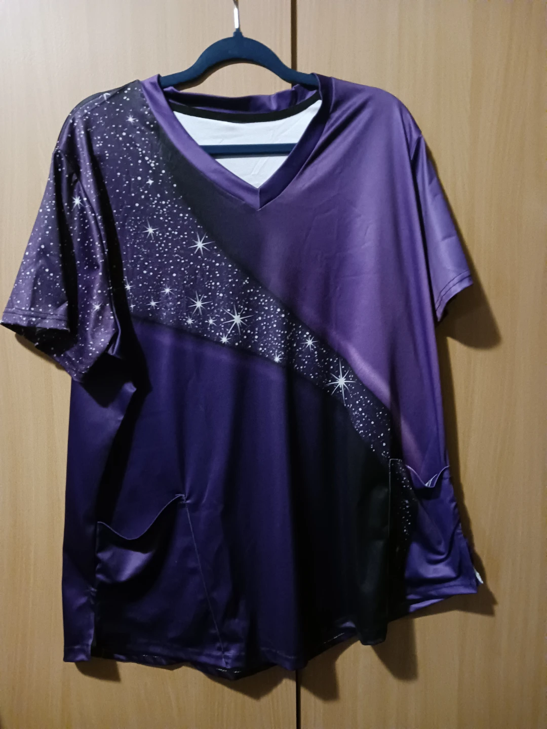 Purple Sparkle Scrub Top