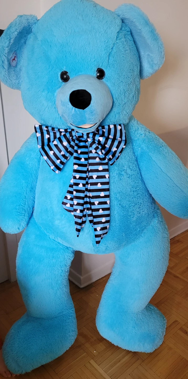 Big Blue Teddy Bear/ Plush Toy for gift - photo 2