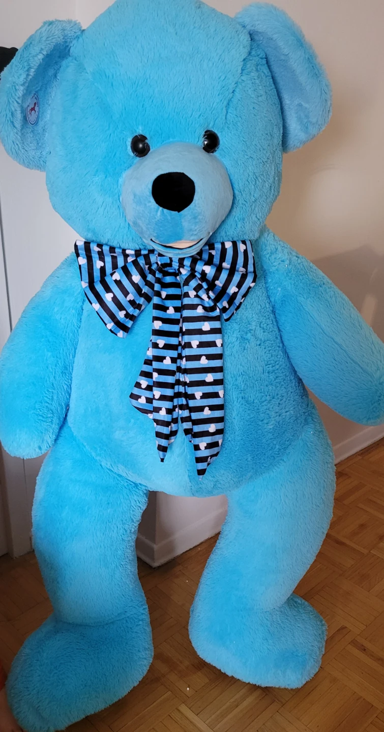 Big Blue Teddy Bear/ Plush Toy for gift - photo 3