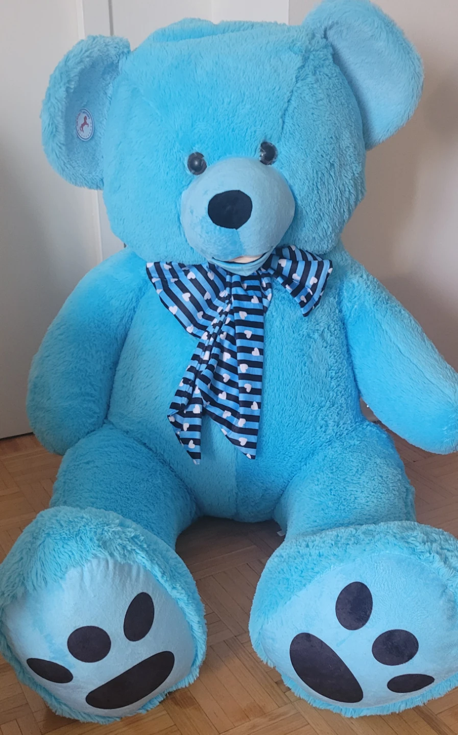 Big Blue Teddy Bear/ Plush Toy for gift - photo 5