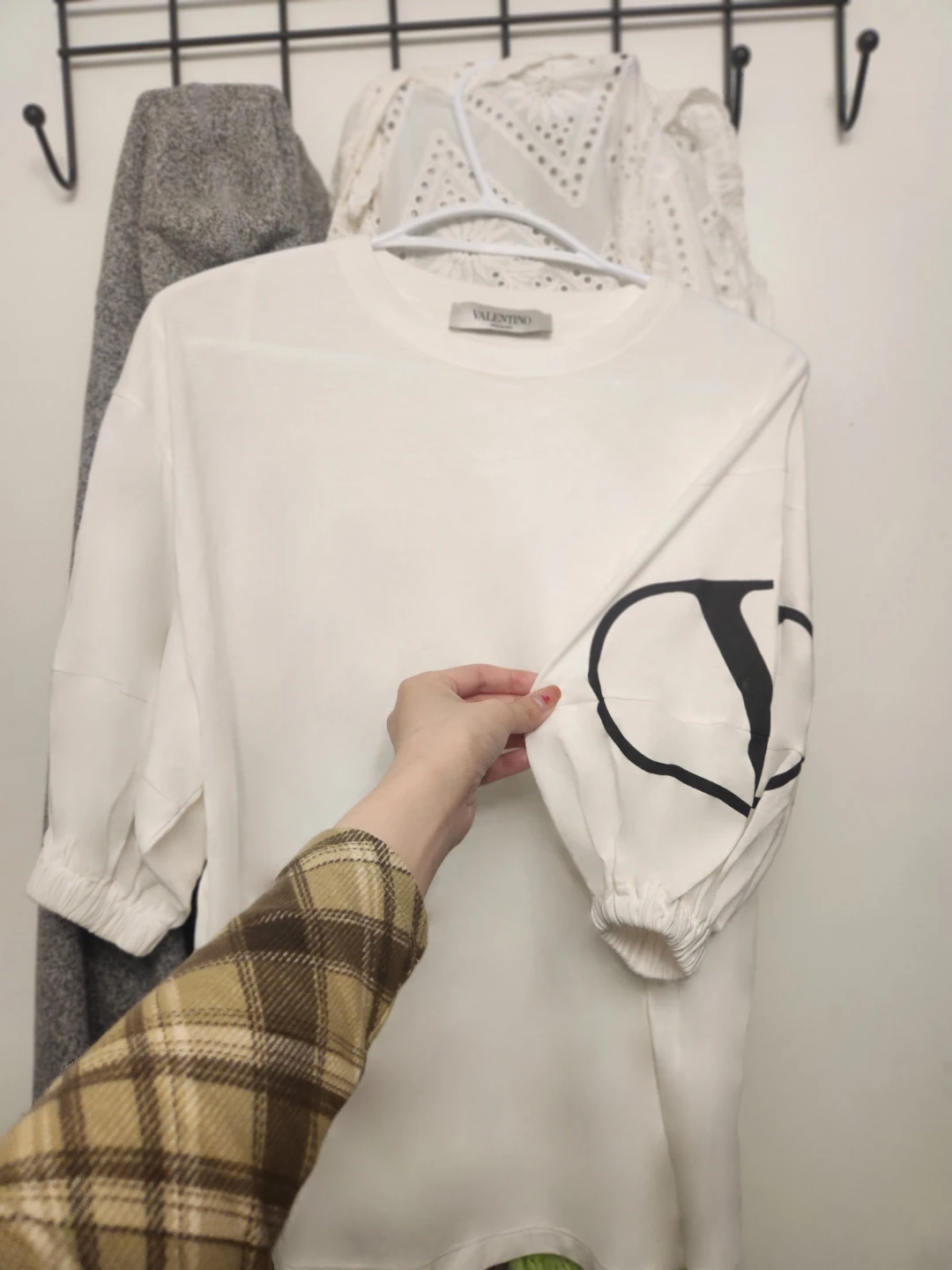 New Valentino oversized short puffer sleeve White T-Shirt - photo 2