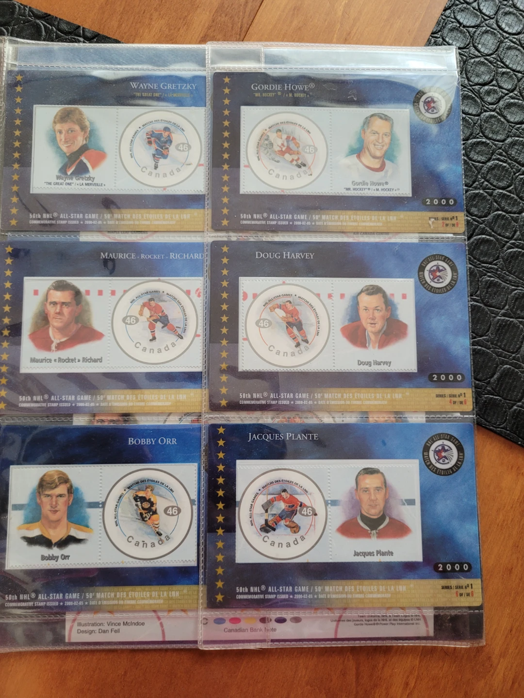 NHL All-Star Game Hockey Greats Stamp Collection