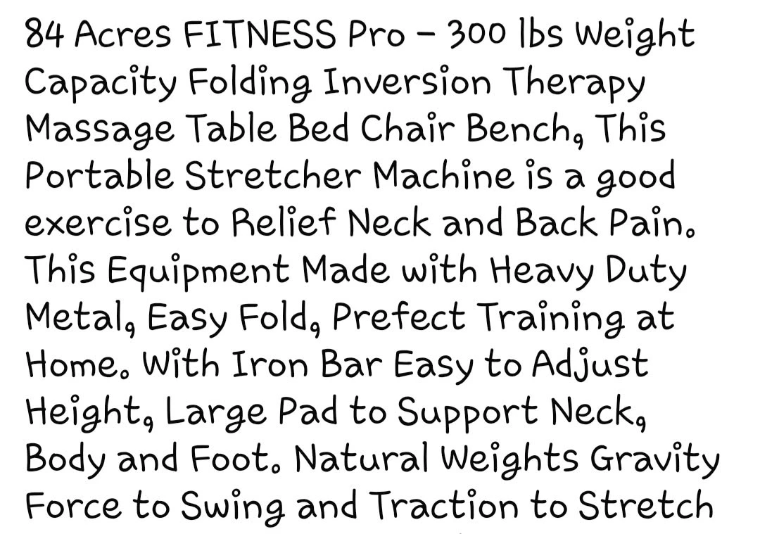84 Acres FITNESS Pro Inversion Therapy Table - photo 2