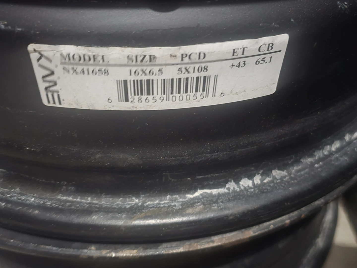 4 x Enkei NX41658 16x6.5 Steel Wheels - photo 2
