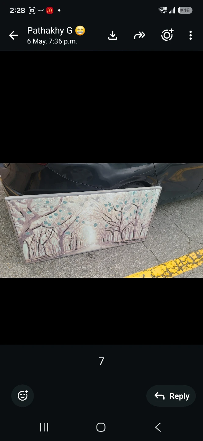 Canvas Wall Art - Trees & Path Scene - photo 2