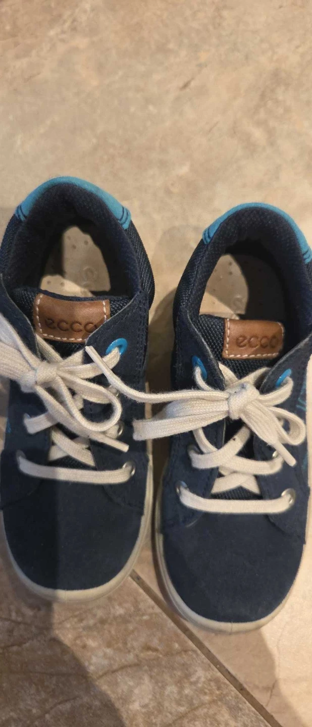 ECCO Navy Blue Suede Sneakers - photo 2