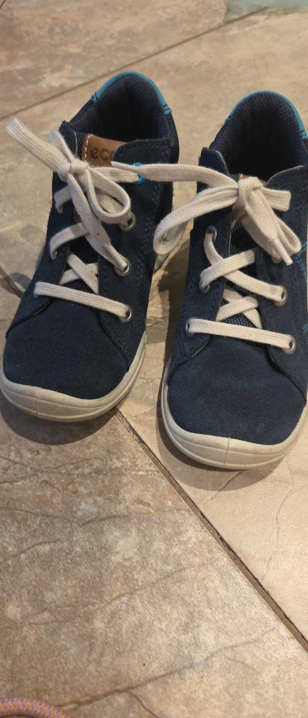 ECCO Navy Blue Suede Sneakers - photo 4