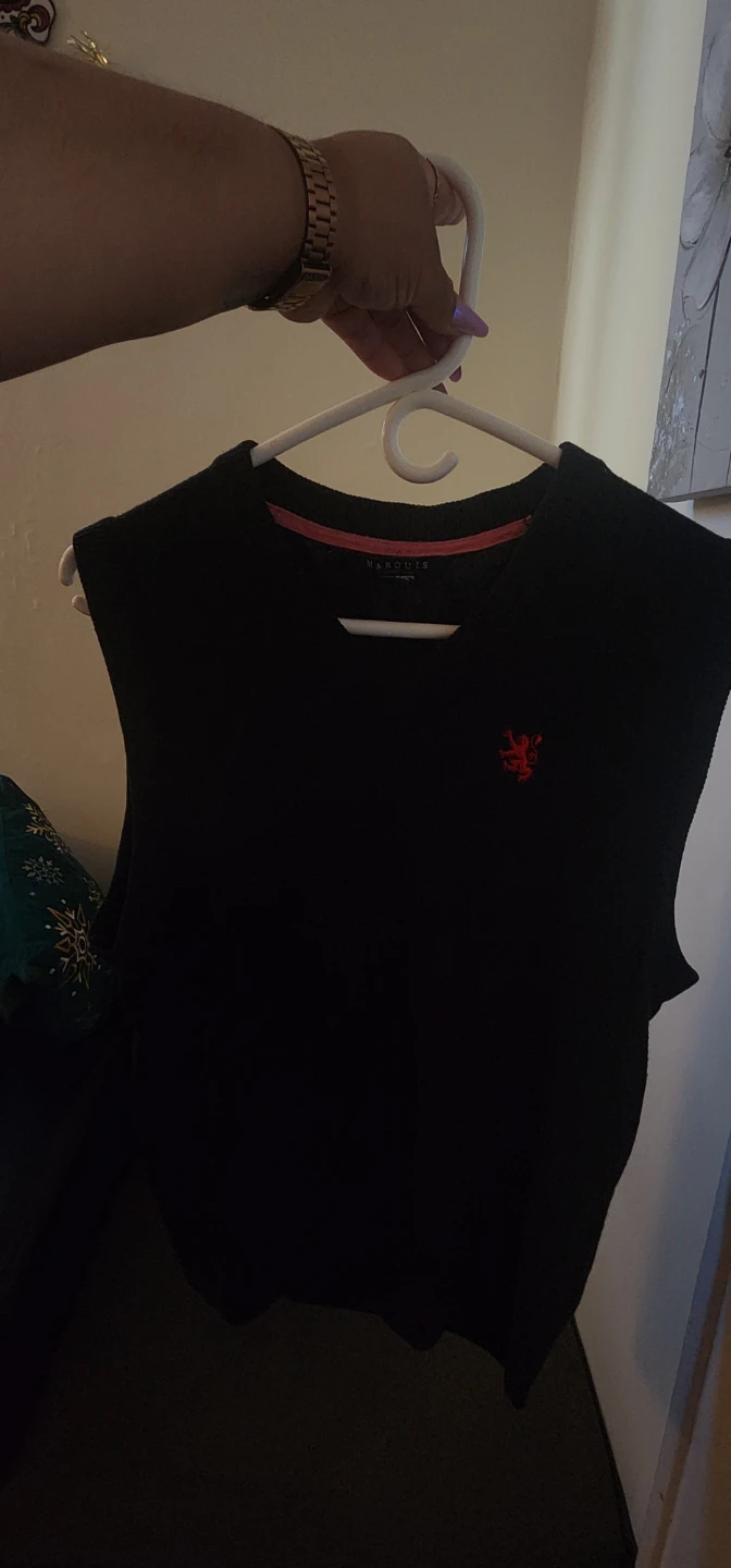 Marquis Black V-Neck Sweater Vest - photo 3