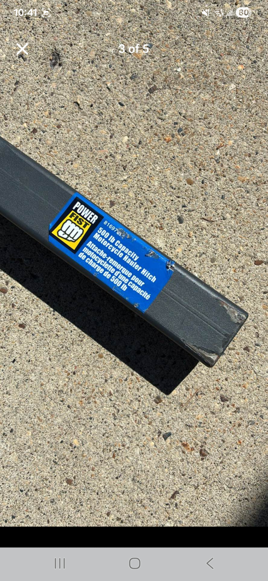 Power Fist 500 lb Capacity Motorcycle Hauler Hitch - photo 4