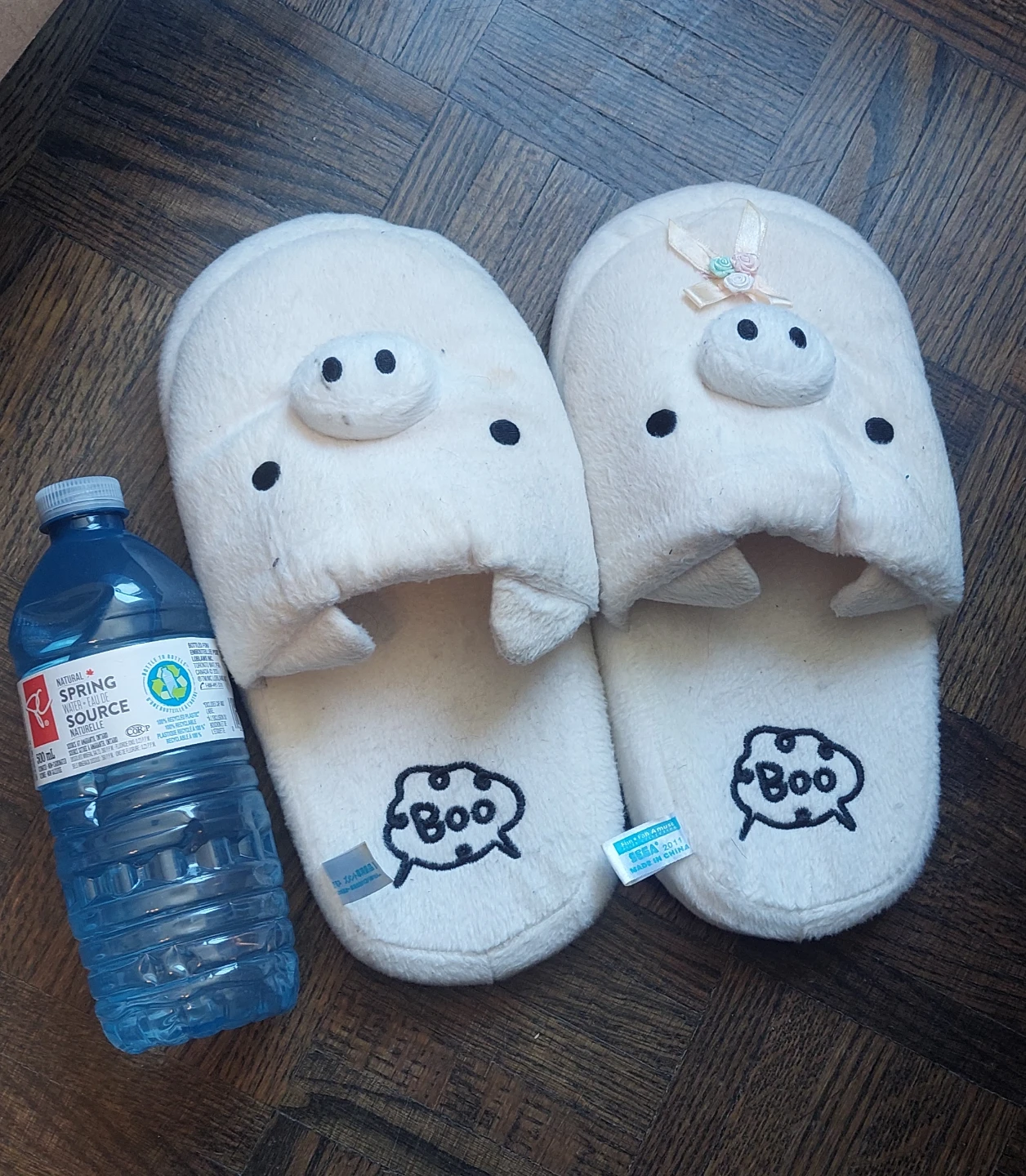 White "Boo" Pig Slippers - photo 2