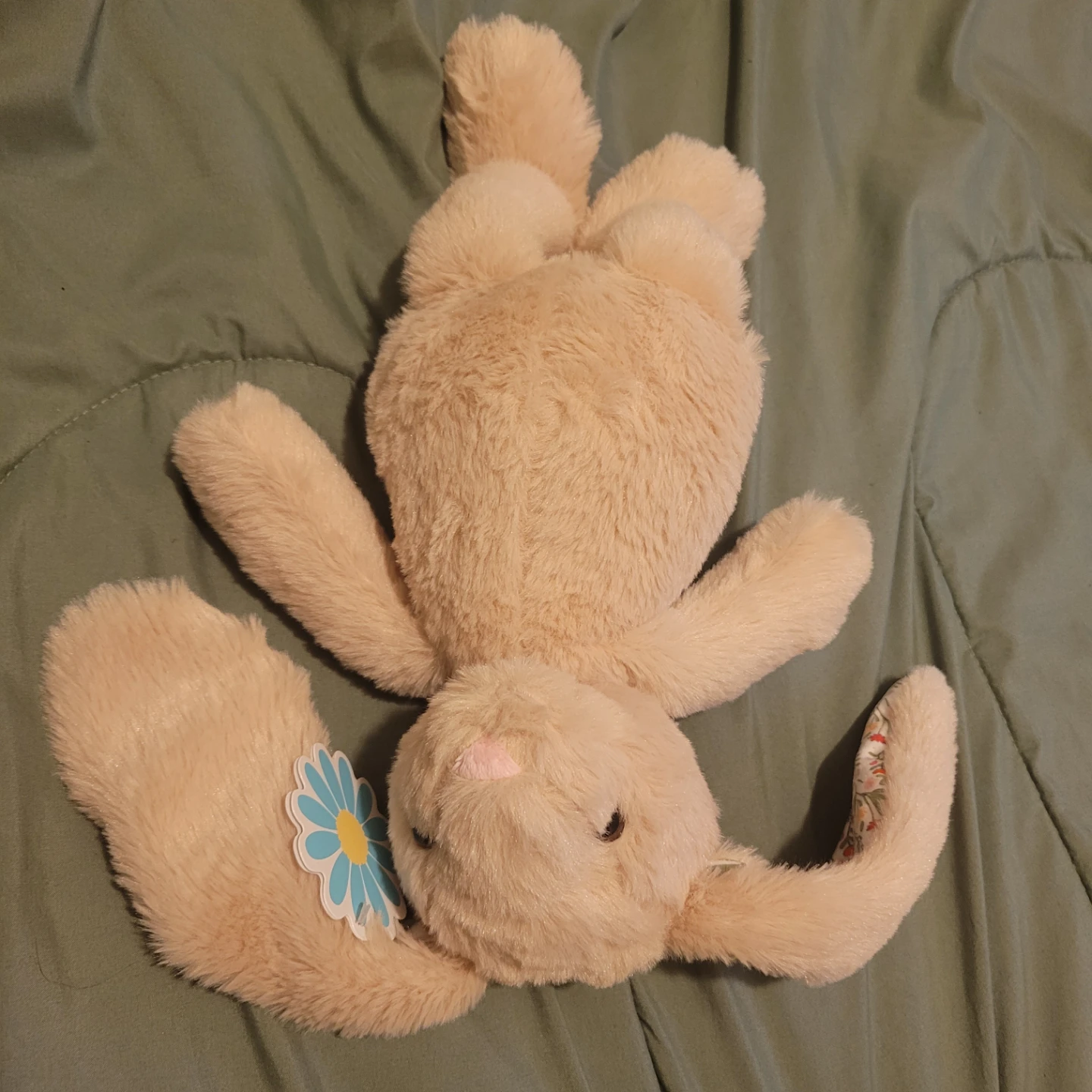 BNWT Dan Dee Light Tan Bunny soft plushie Stuffed Animal - photo 4
