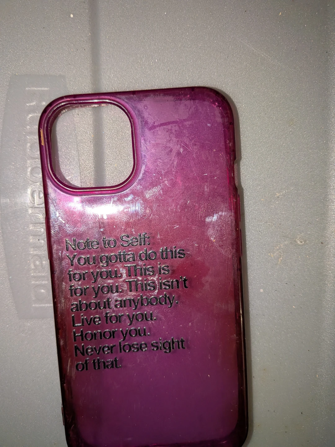 Purple Motivational Quote Phone Case ⚽