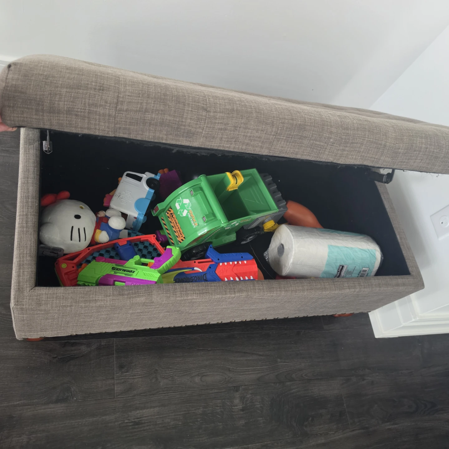 Tufted Storage Ottoman Bench - photo 3