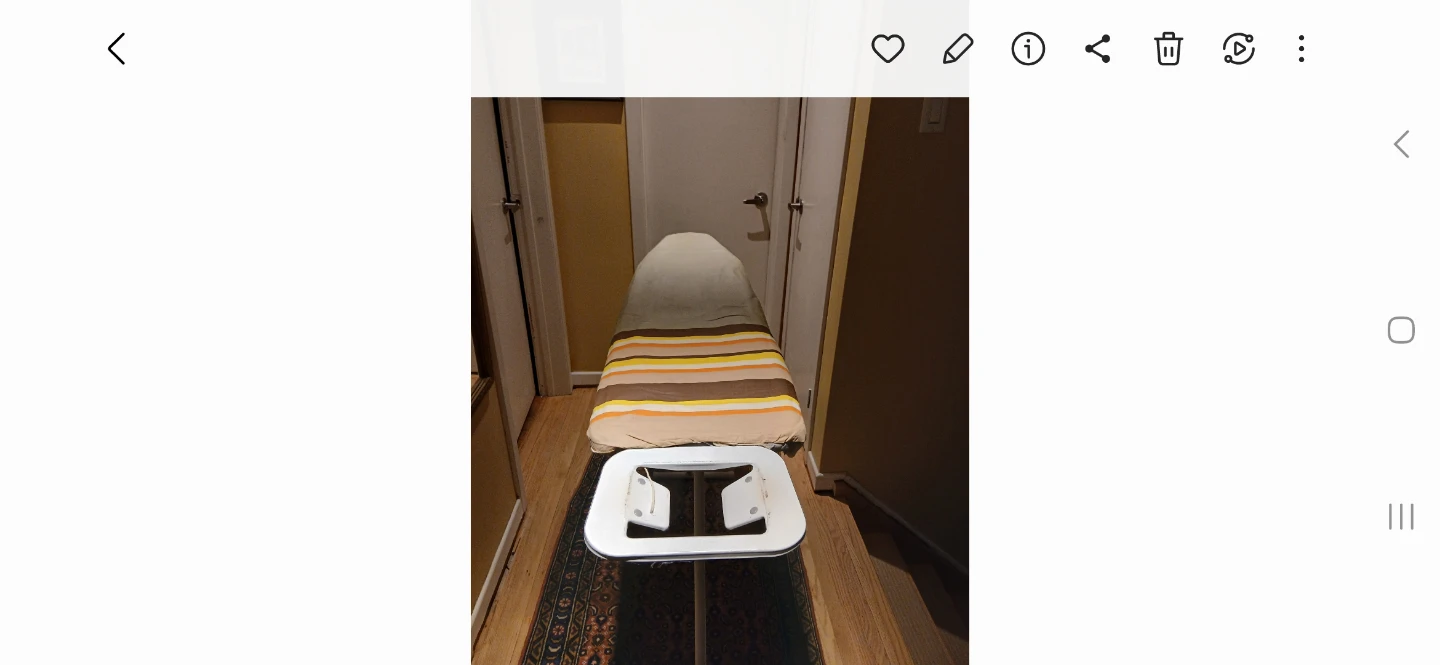 Ironing Board with Striped Cover - photo 2