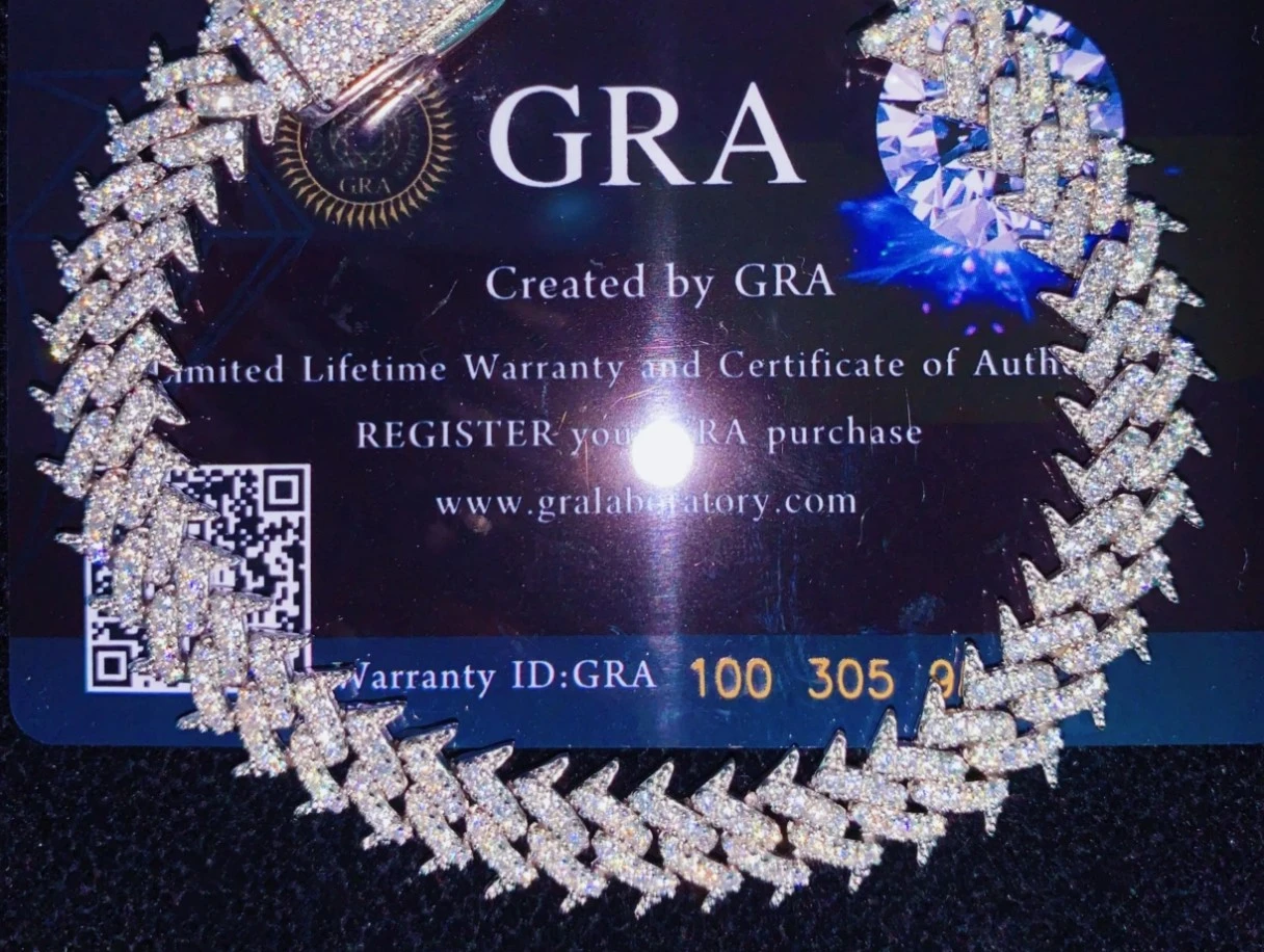 GRA Moissanite Bracelet FH1802 - 10mm