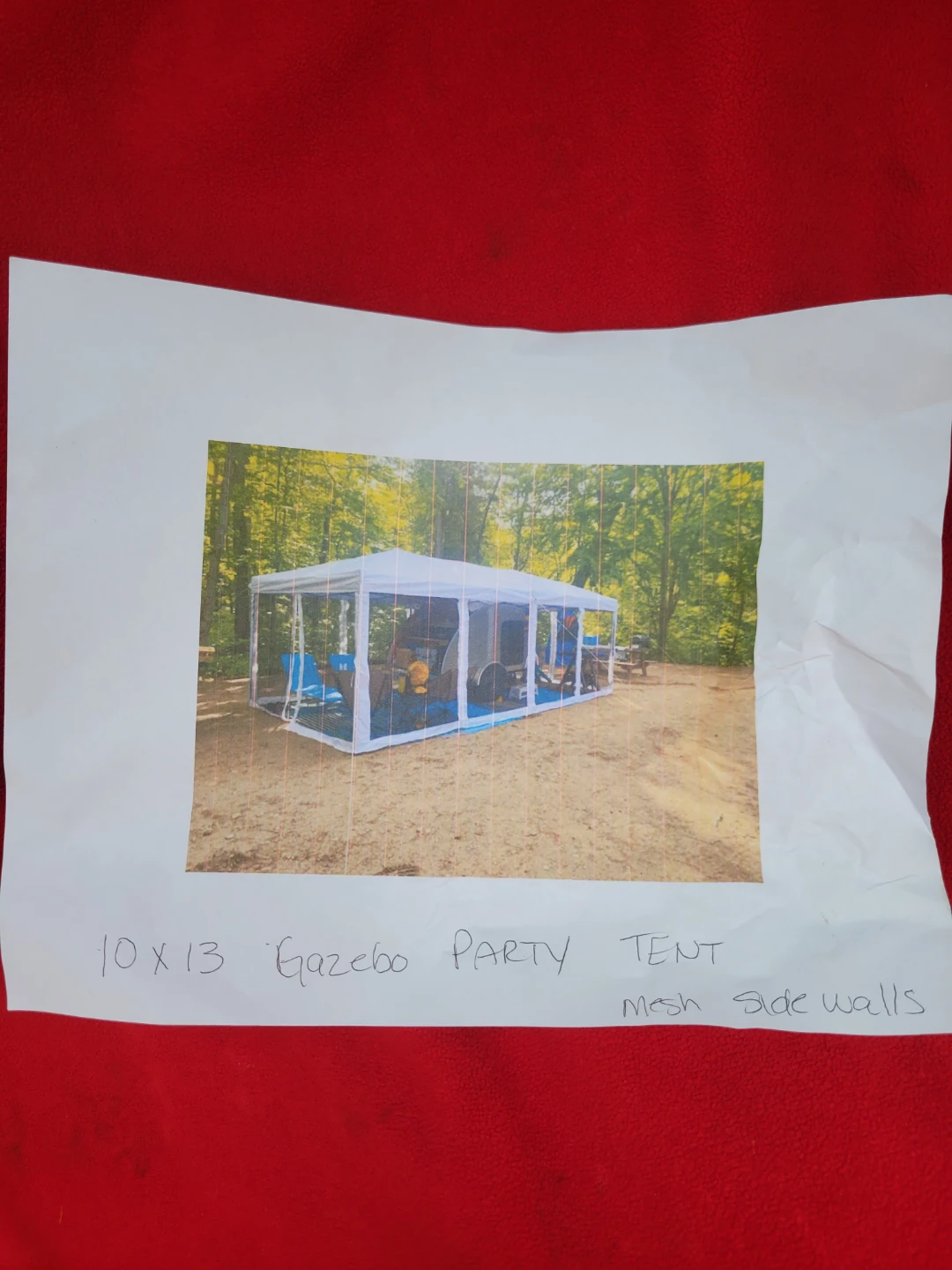 10x13 Gazebo Party Tent with Mesh Side Walls