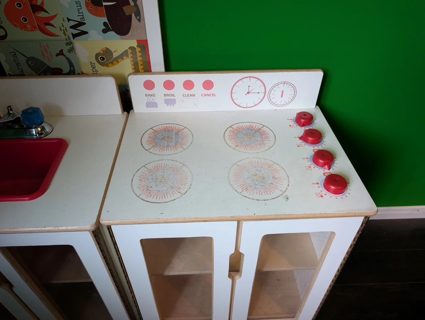 Kids Play Kitchen Set with Sink and Stove - photo 2
