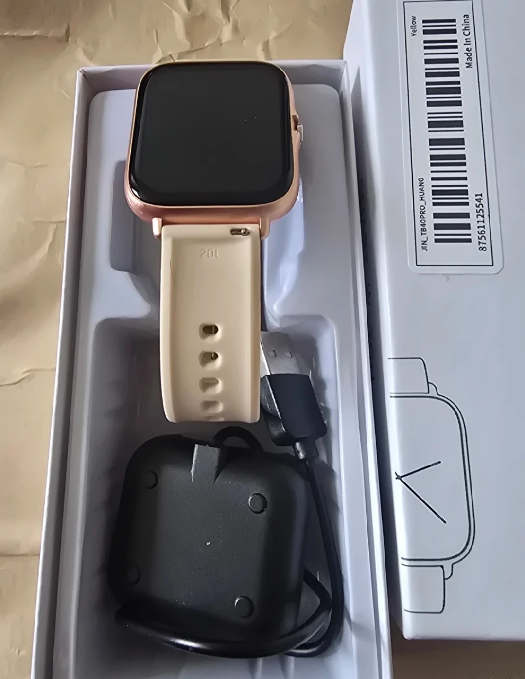 Brand new Smart Watch with Rose Gold Case and Beige Strap - photo 2