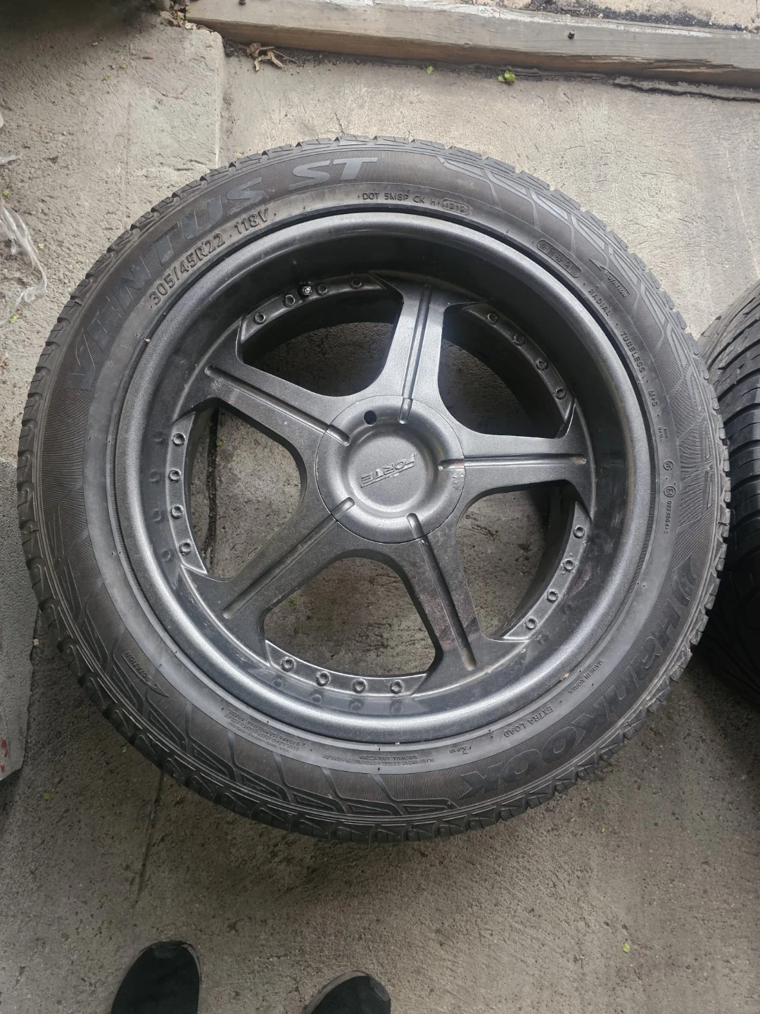 22 inch Forte rims wheels 5x135 5x127 hankook tires - photo 3