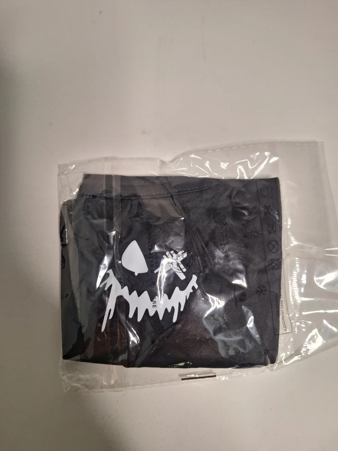 Black Face Mask with design