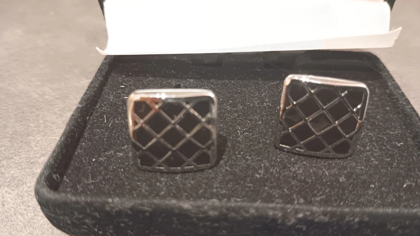 Black and Silver Cufflinks - photo 2