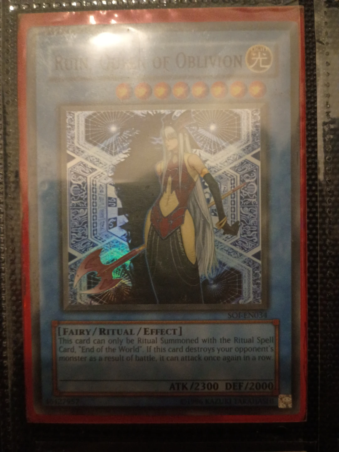 Yu-Gi-Oh! Ruin, Queen of Oblivion Trading Card ⚽