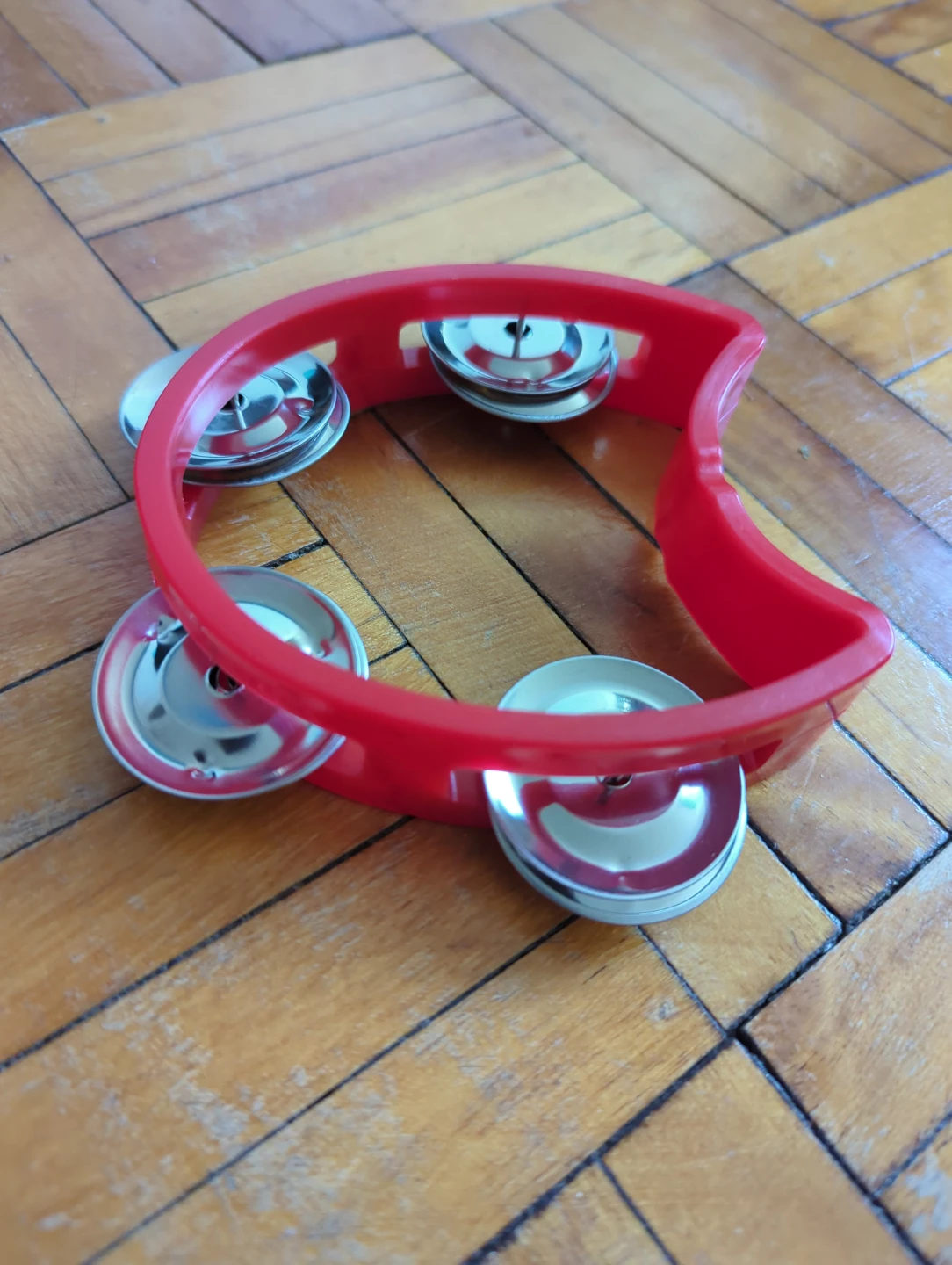 Set of 4 colourful tambourines for kids - photo 2