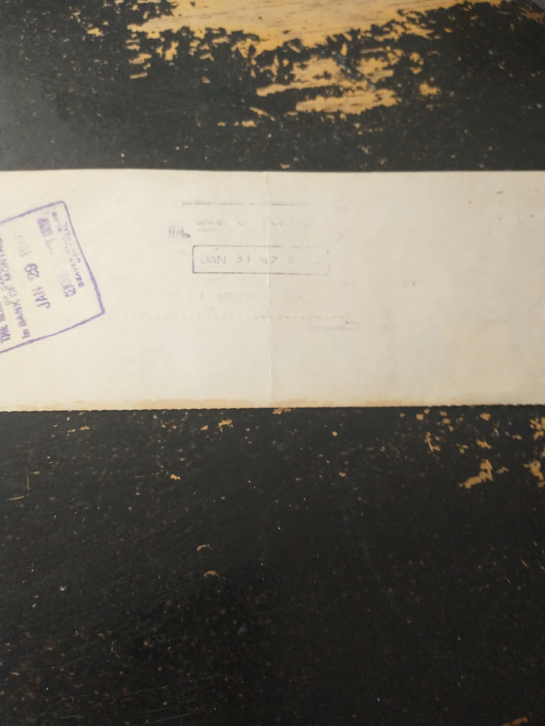 1947 La Banque Provinciale Du Canada cashed cheques (3) - photo 3