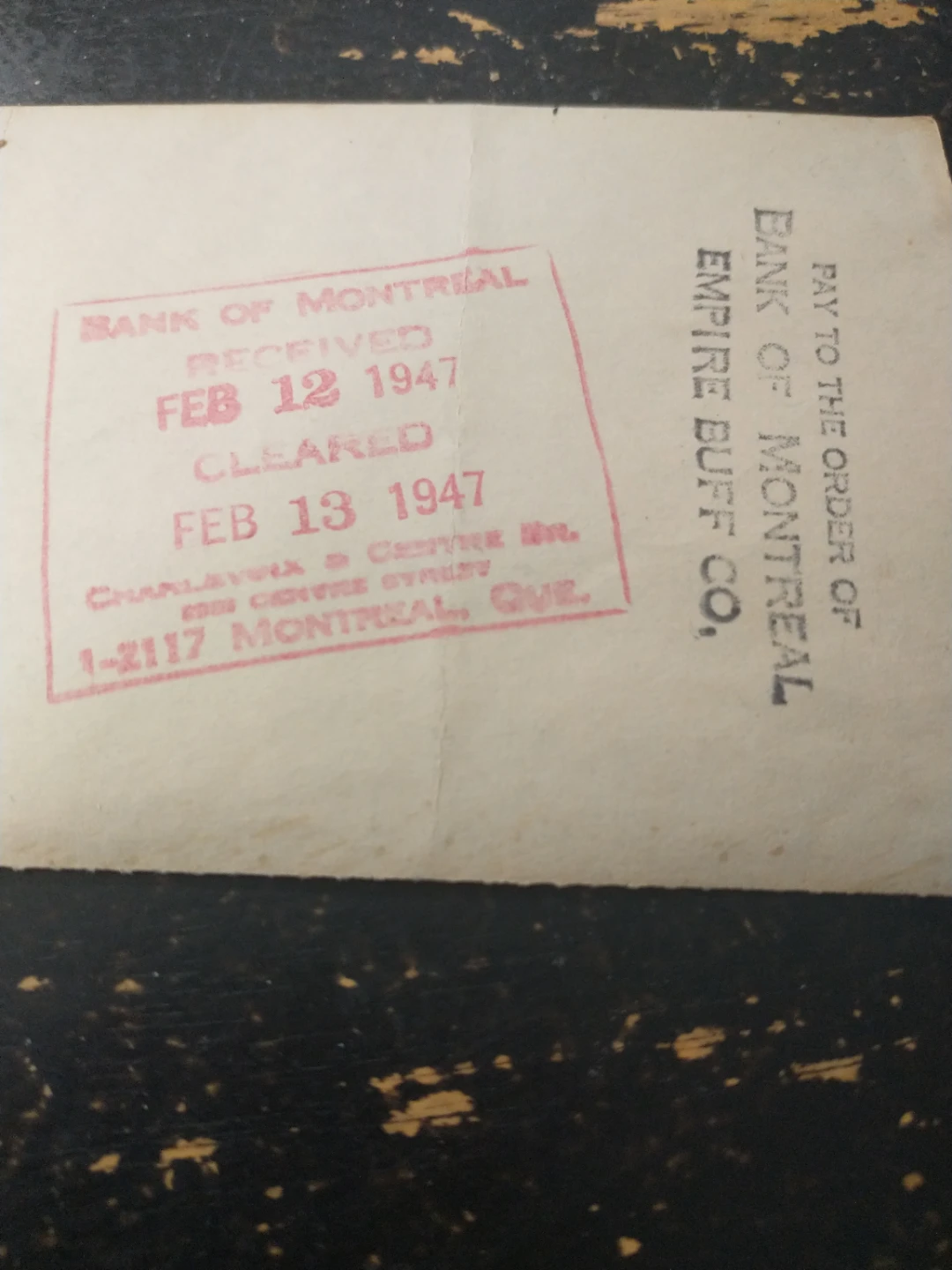 1947 La Banque Provinciale Du Canada cashed cheques (3) - photo 5