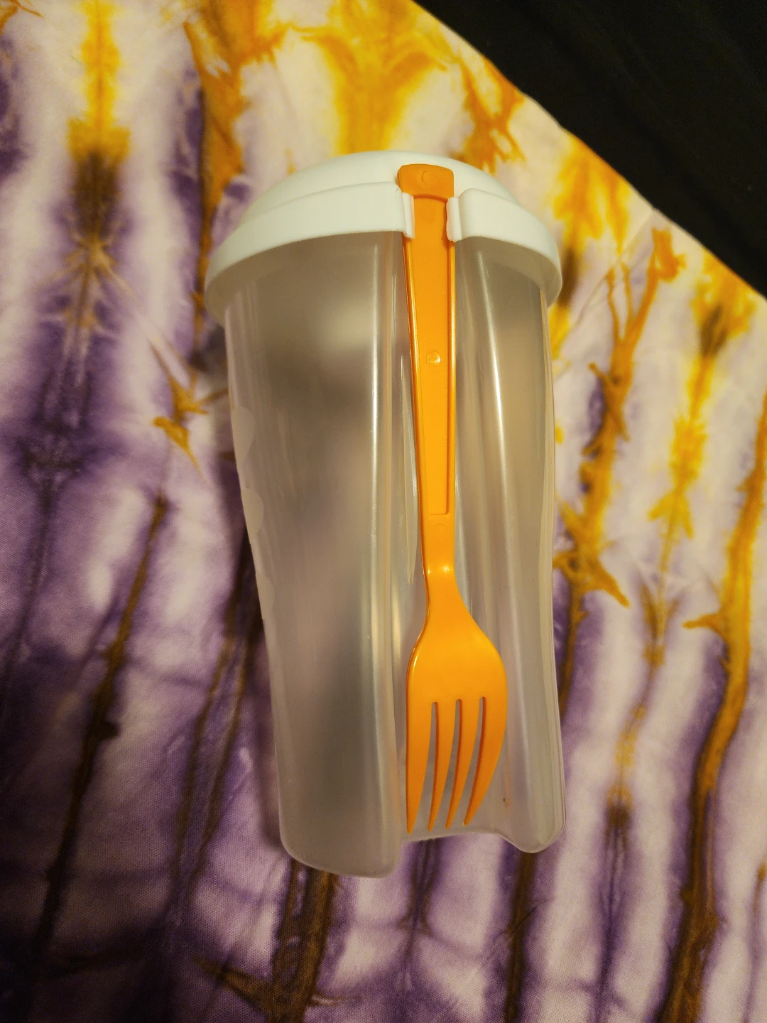 Portable Salad Container with Fork