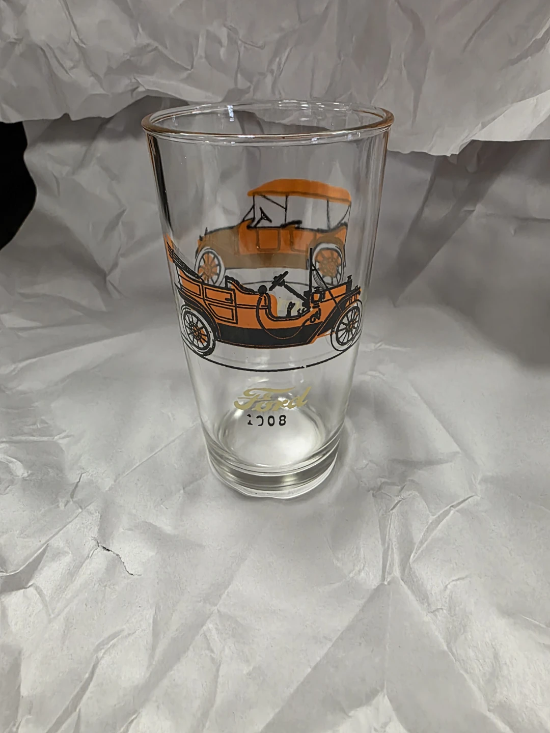 Vintage Car Collection Glasses
