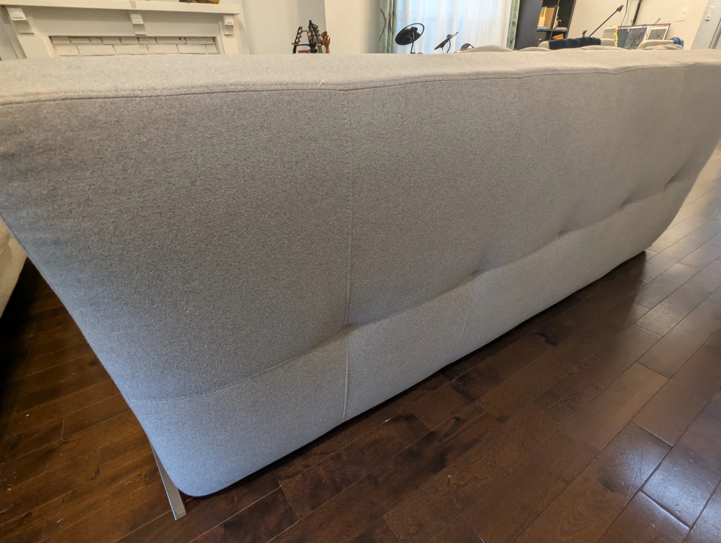Light Grey Sealy Futon Sofa Bed - photo 2