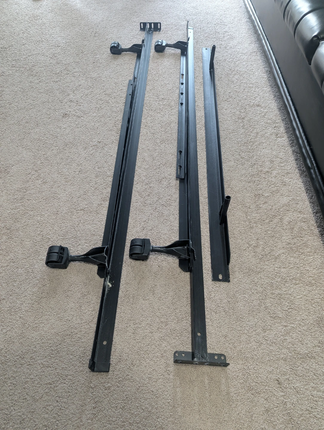 Metal Bed Frame with Box Spring and Bed Skirt