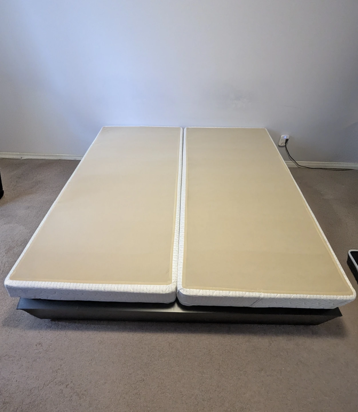 Metal Bed Frame with Box Spring and Bed Skirt - photo 2
