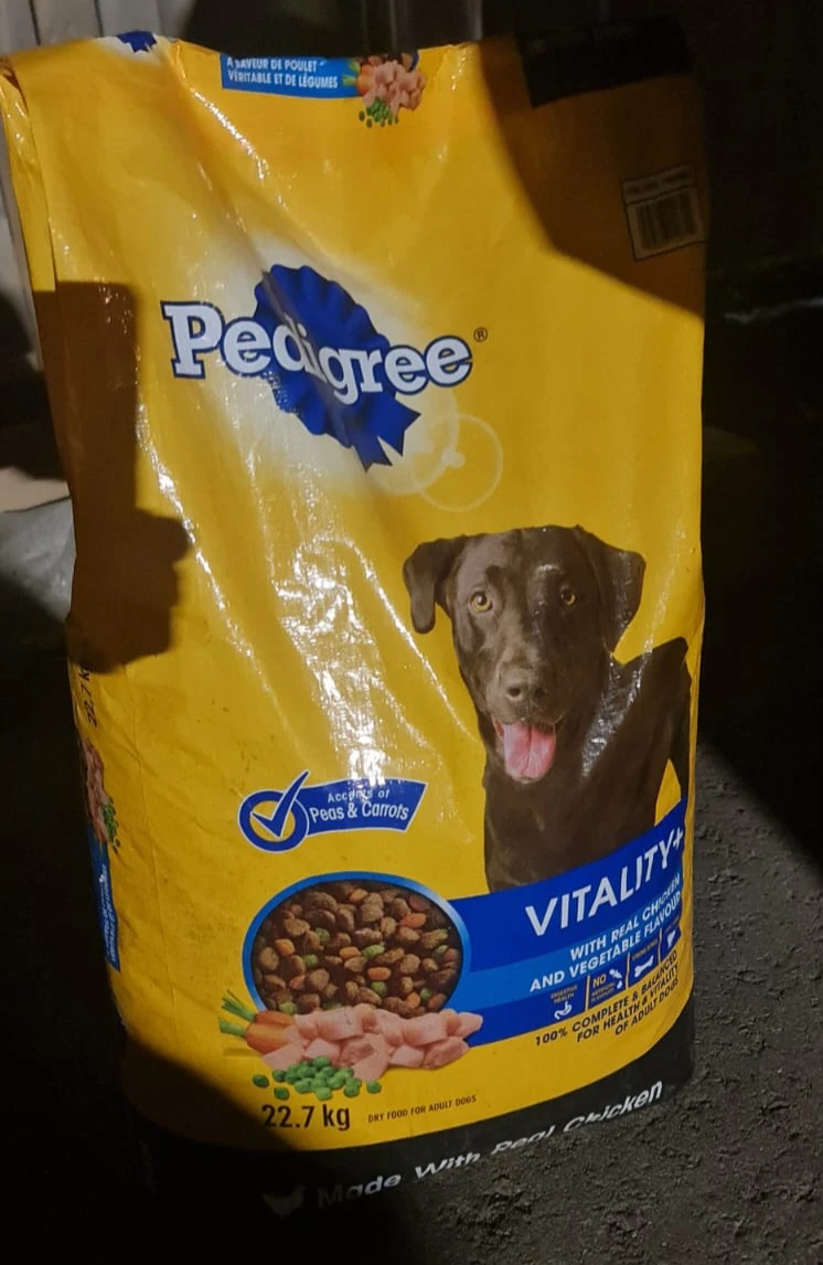 Pedigree Vitality+ Dry Dog Food with Real Chicken - 22.7 kg