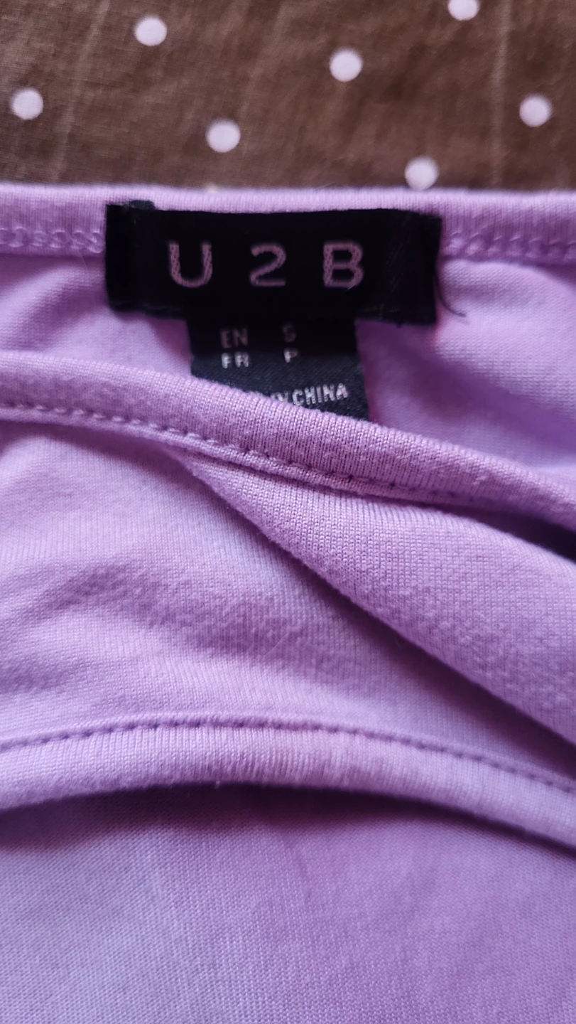 U2B Lilac Cut-Out Long Sleeve Top - Size S - photo 2