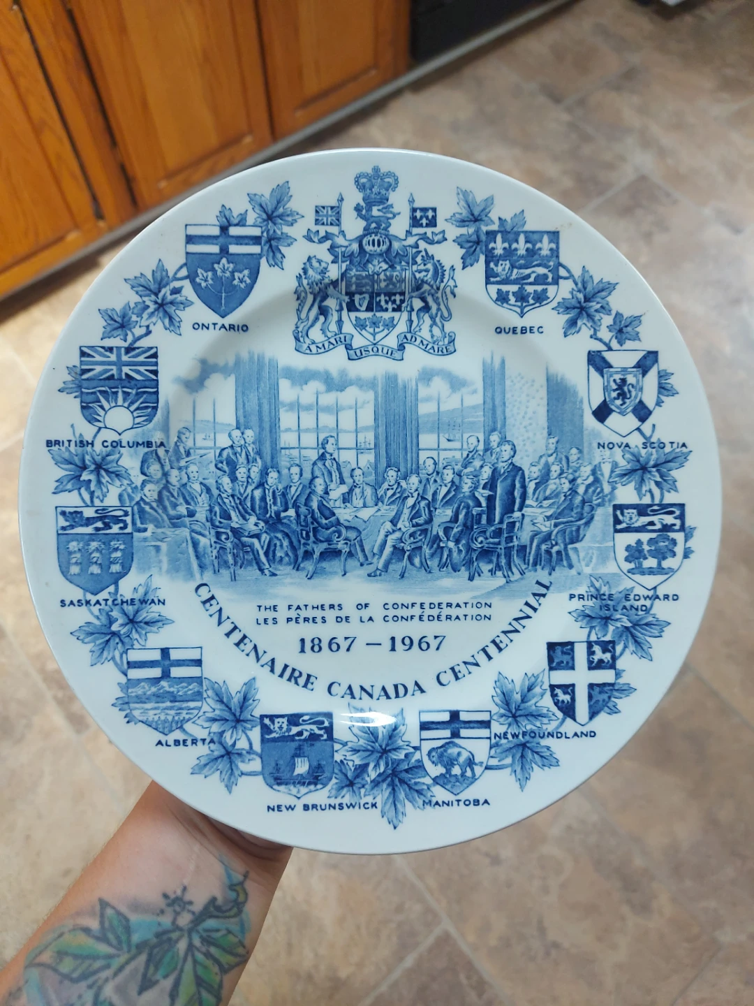 Vintage Canada Centennial Plate