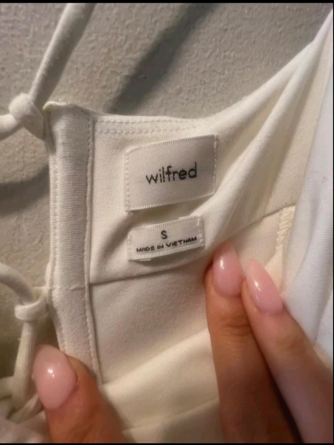 Wilfred White Open-Back Slit Dress – Size Small - photo 3