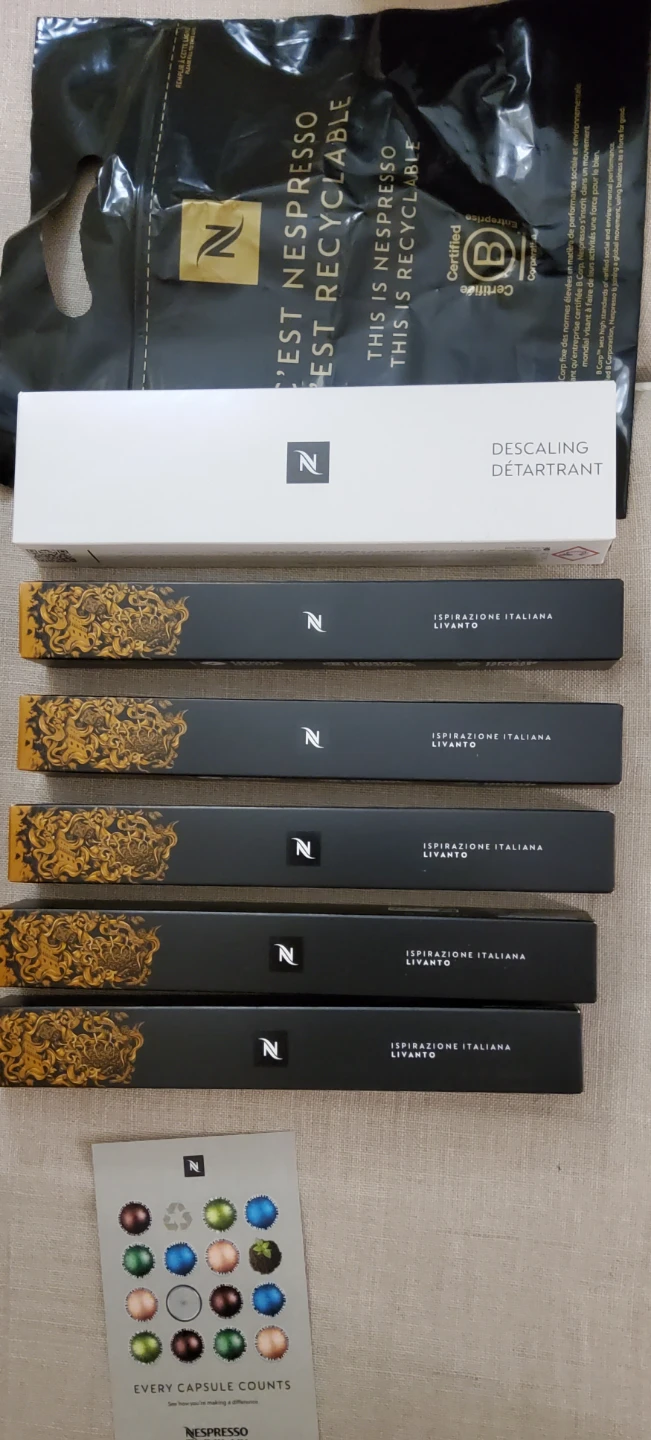 Nespresso Ispirazione Italiana Livanto Capsules.