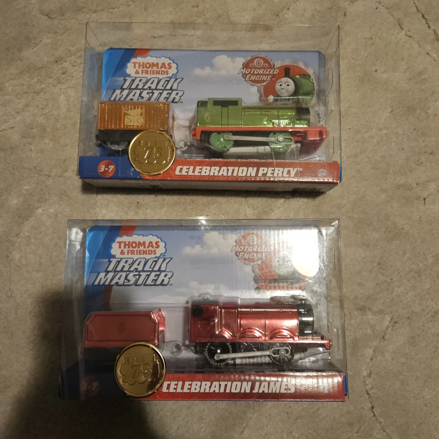 Thomas the Train TrackMaster Metallic Percy and James