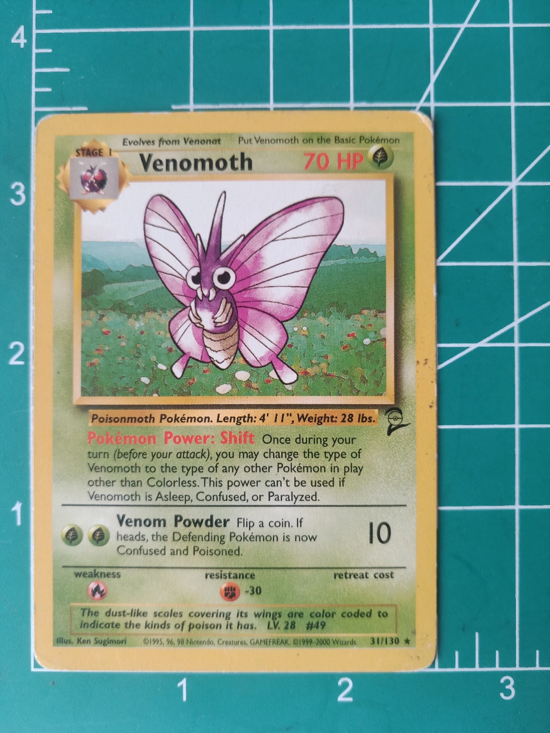 Pokemon Venomoth Trading Card