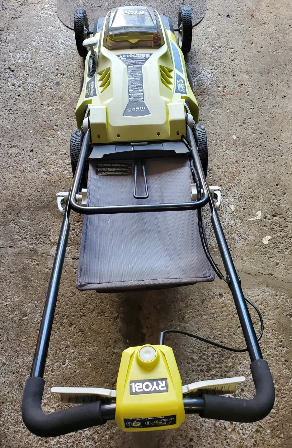 Ryobi 20-Inch Brushless Electric Mower