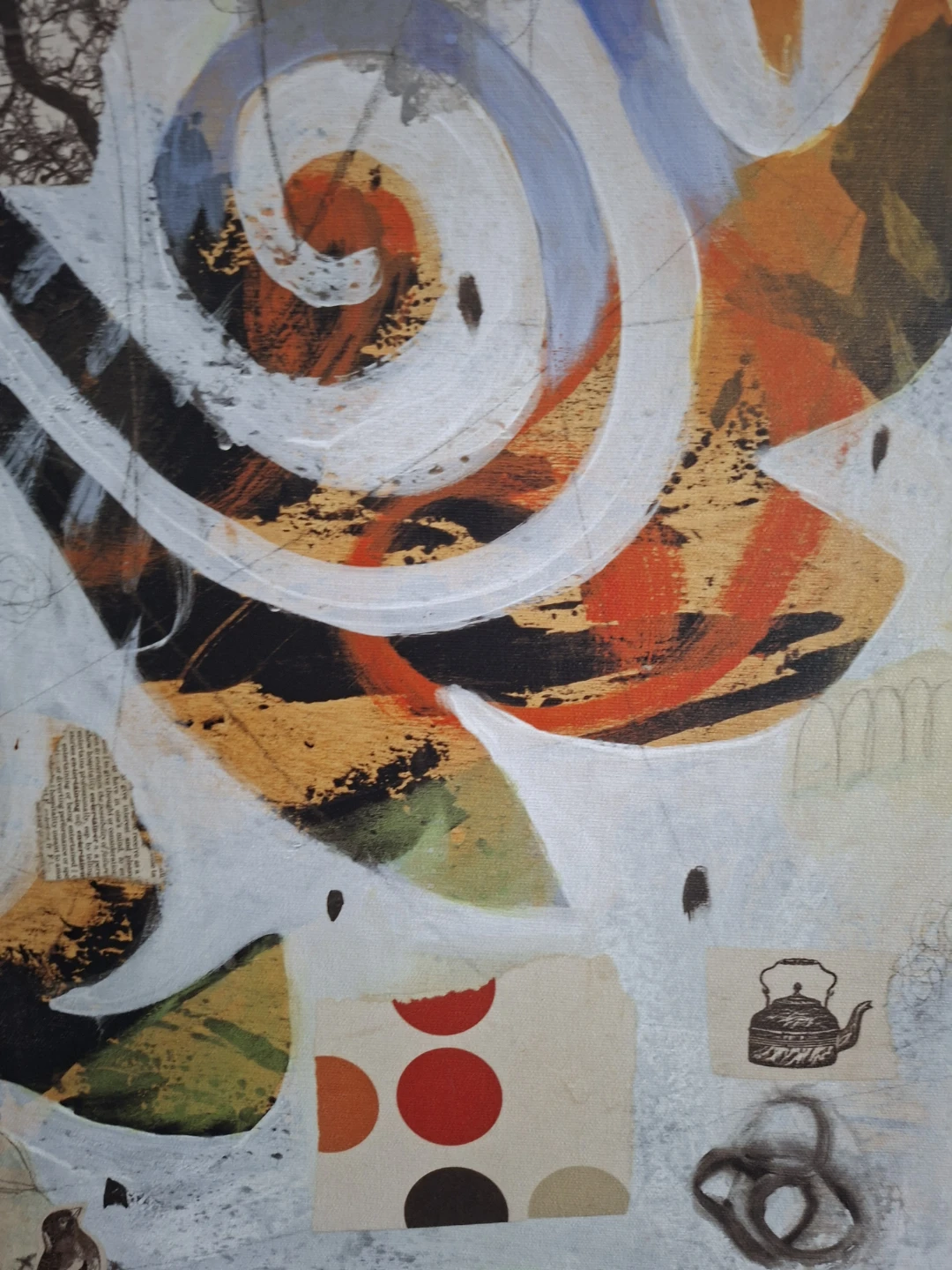 Abstract Swirl Mixed Media Art 1 - photo 3