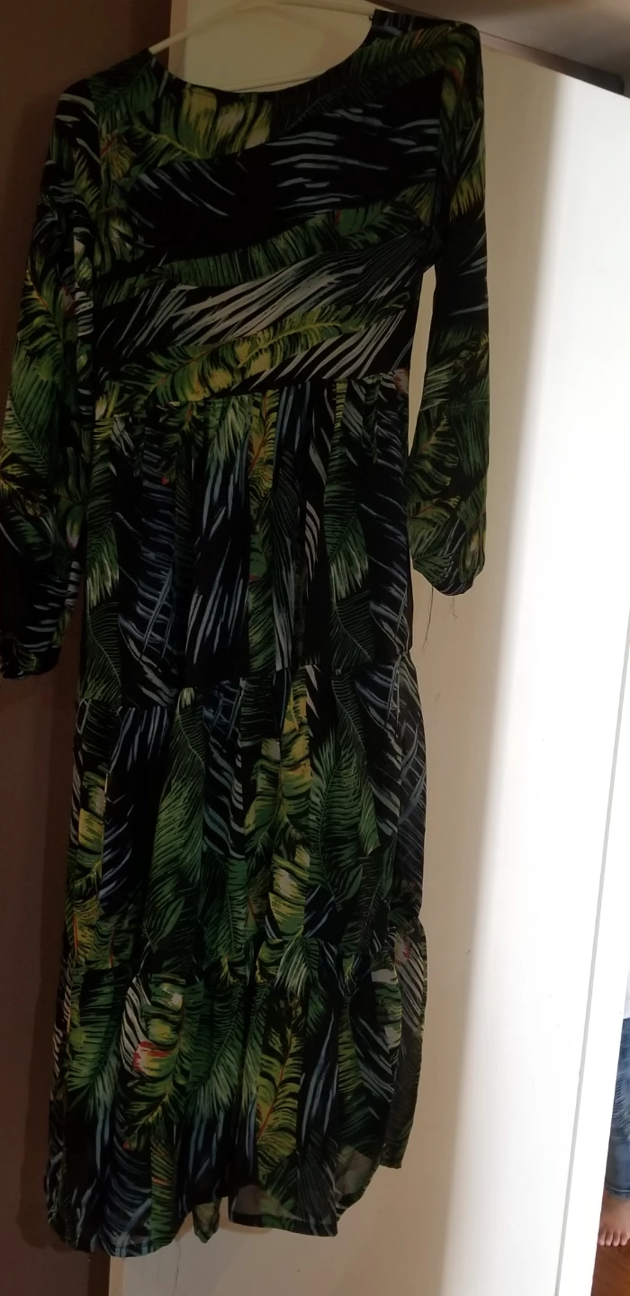 Long Sleeve Tiered Maxi Dress - photo 2